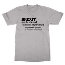 Cliquewear Brexit Definition Gri Erkek T-shirt
