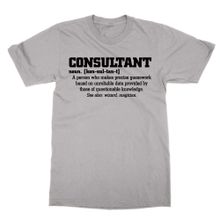 Cliquewear Consultant Definition Gri Erkek T-shirt