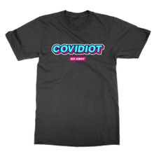 Cliquewear Covidiot Go Away Siyah Erkek T-shirt