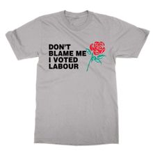 Cliquewear Don't Blame Me I Voted Labour Gri Erkek T-shirt