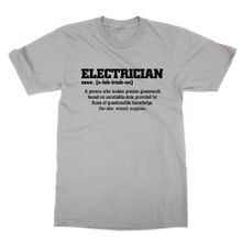 Cliquewear Elektrikçi Tanımlı Gri Erkek T-shirt