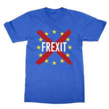 Cliquewear Frexit French Exit Europe France Out of EU Beyaz Erkek T-Shirt