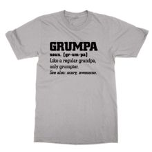 Cliquewear Grumpa Tanımlı Gri Erkek T-shirt