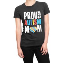 Cliquewear Gururlu Otizm Anne Siyah Erkek T-Shirt