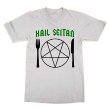 Cliquewear Hail Seitan Vegan Beyaz Erkek T-shirt