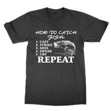 Cliquewear How to Catch Fish Siyah Erkek T-Shirt