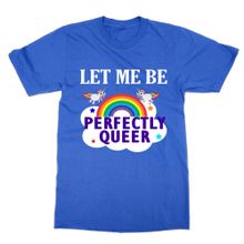 Cliquewear Let Me Be Perfectly Queer Mavi Erkek T-shirt