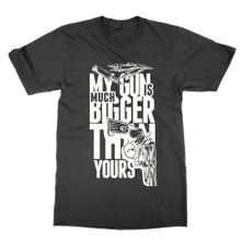 Cliquewear My Gun is Much Bigger Than Yours Siyah Erkek T-shirt