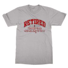 Cliquewear Retired Nothing To Do and All Day To Do İt Gri Erkek T-shirt