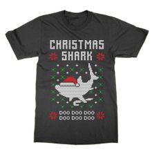 Cliquewear Shark Doo Doo Doo Noel Siyah Erkek T-shirt