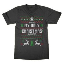 Cliquewear This is My Ugly Christmas Siyah Erkek T-shirt