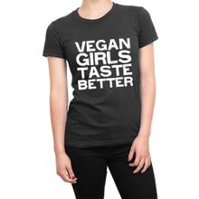 Cliquewear Vegan Girls Taste Better Siyah Erkek T-shirt