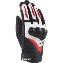 Clover Raptor-3 Korumalı Siyah / Kırmızı Motosiklet Eldiveni