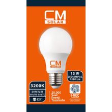 CmSolar E27 Duy 3200K 13 W Sarı Işık LED Ampul