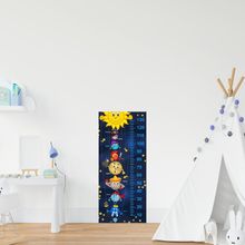 Çocuk Odası Bebek Odası Gezegenler Boy Cetveli Boy Ölçer Sticker