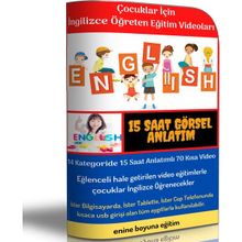 Çocuklar İçin İngilizce Öğreten Eğitim Video Seti Enine Boyuna Eğitim