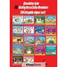 Çocuklar İçin IQ Geliştiren Zeka Oyunları - 18 Kitaplık Süper Set - Bahar Çelik