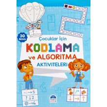 Çocuklar İçin Kodlama ve Algoritma Aktiviteleri - Mavi - Martı Çocuk Yayınları