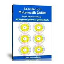 Çocuklar İçin Matematik Çarkı Matematik İşlem Çarkı Enine Boyuna Eğitim