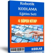 Çocuklara Robotik Kodlama Eğitim Seti 4 Süper Kitap Enine Boyuna Eğitim