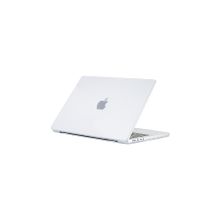 Codegen Apple 14" Macbook Pro M1 A2442 Beyaz Carbon Fiber Dizayn Kılıf Koruyucu Kapak +Film
