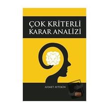 Çok Kriterli Karar Analizi - Ahmet Aytekin