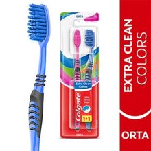Colgate Extra Clean Colors 1+1 6 Adet Diş Fırçası