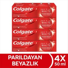 Colgate Optic White Parıldayan Beyazlık 4x50 ml Diş Macunu