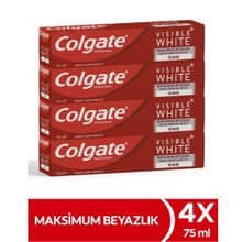 Colgate Visible White One Maksimum Beyazlık 4x75 ml Diş Macunu
