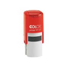 Colop R17 Yuvarlak Kırmızı Kasa Siyah Keçe 17 mm Kaşe