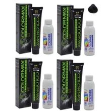 Colormax 1 Siyah 4 Adet Saç Boyası+ 4 Adet Oksidan Krem