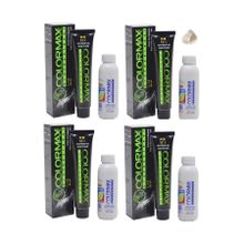 Colormax 901 Süper Açıcı Küllü Sarı 4'lü Saç Boyası + 4x90 ml Oksidan Krem