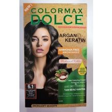 Colormax Dolce Amonyaksız 6.1 Koyu Küllü Kumral Saç Boyası