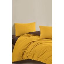 Colorpool Bright Future 200x220 cm Hardal-Kahve Nevresim Takımı