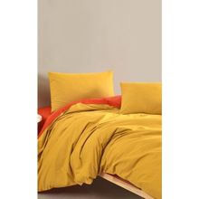 Colorpool Bright Time 200x220 cm Hardal-Kil Nevresim Takımı