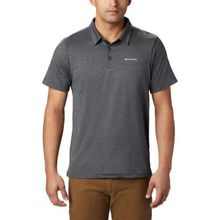 Columbia 1768701 Tech Trail Siyah Kısa Kollu Polo Erkek T-shirt