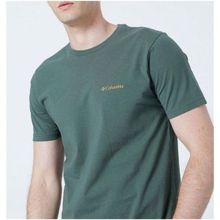Columbia CS0282 CSC M BASIC SM LOGO BRUSHED O Yaka Düz Yeşil Erkek T-shirt