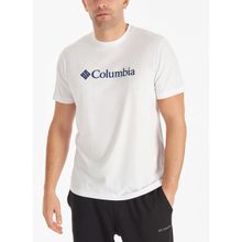 Columbia CSC Basic Big Logo Brushed Beyaz Kısa Kollu Erkek T-shirt