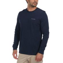 Columbia Csc M Basic Sm Logo Ls Tee Lacivert Erkek Tisort