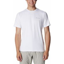 Columbia Tech Trail Crew Neck II Beyaz Kısa Kollu Erkek T-shirt