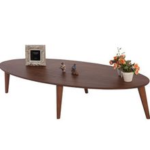 Comfy Home Elips Ceviz Orta Sehpa