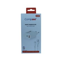 Compaxe CTA-200CA PD QC 3.0 35 W Ev Şarj Kafası