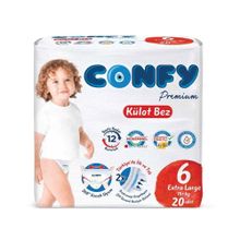 Confy Premium No:6 XLarge 20 Adet Külot Bebek Bezi