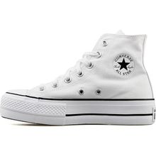 Converse 560846C Chuck Taylor All Star Platform Canvas Unisex Siyah-Beyaz Günlük Sneaker Ayakkabı