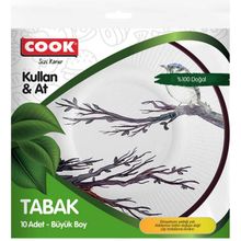 Cook Büyük 10'lu Karton Tabak