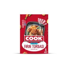Cook Fırın Torbası, Standart Boy, 25 x 38 cm, 8 Yaprak, Polyester Telli
