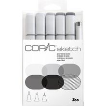 Copic Sketch 6'lı Sketching Grays Marker Set
