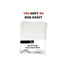 Copier Bond A4 80 gr 100 Yaprak Fotokopi Kağıdı