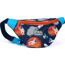 Coral High 11536 Kids Lacivert Mavi Astronot Desenli Bel Çantası