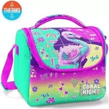 Coral High 11880 Kids Pembe Su Yeşili Flamingo Desenli Thermo Beslenme Çantası